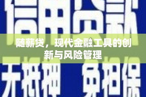 绥德随薪贷，现代金融工具的创新与风险管理