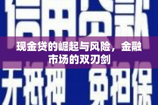 德清现金贷的崛起与风险，金融市场的双刃剑