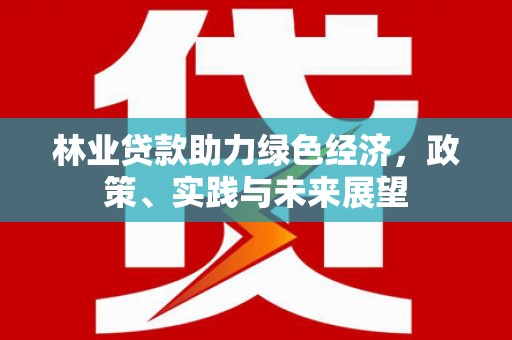 金湖林业贷款助力绿色经济，政策、实践与未来展望