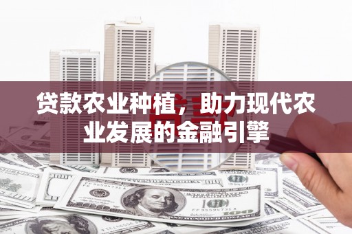 芎林贷款农业种植，助力现代农业发展的金融引擎