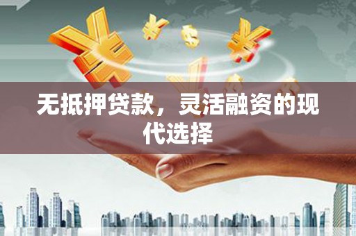 华龙无抵押贷款，灵活融资的现代选择