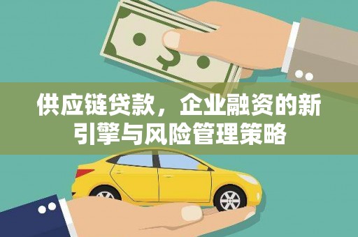 盐津供应链贷款，企业融资的新引擎与风险管理策略