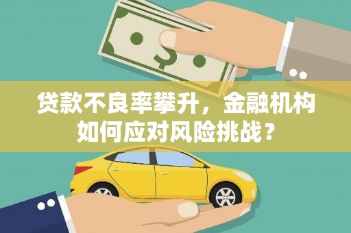 中埔贷款不良率攀升，金融机构如何应对风险挑战？